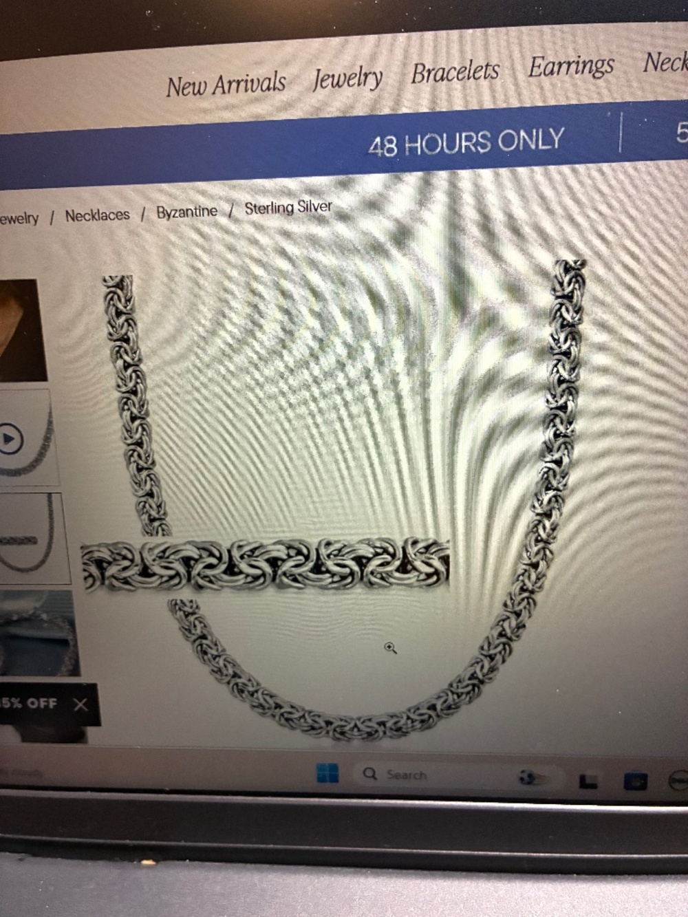 Ross Simon Sterling Silver. Byzantine Necklace